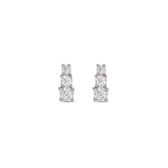 Orecchini Dilvdò Donna Drop Stud in Argento Zircone ORTRBB - ORTRBB